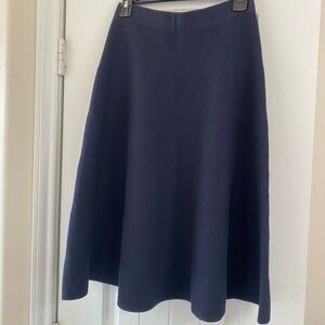 JCrew Navy Blue Sweater Skirt - A Line - 6p